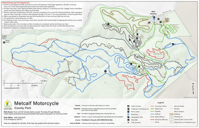Metcalf Motorcycle Park Guide Map Preview 1