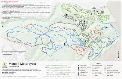 Metcalf Motorcycle Park Guide Map Preview 1