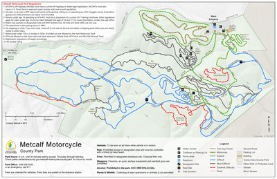 Metcalf Motorcycle Park Guide Map Preview 1