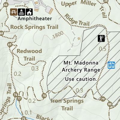 Mt Madonna County Park Guide Map Preview 3