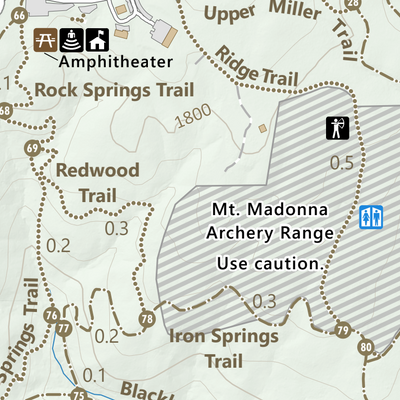 Mt Madonna County Park Guide Map Preview 3