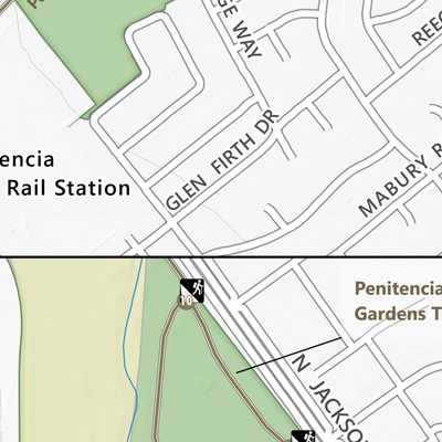 Penitencia Creek County Park Guide Map Preview 2