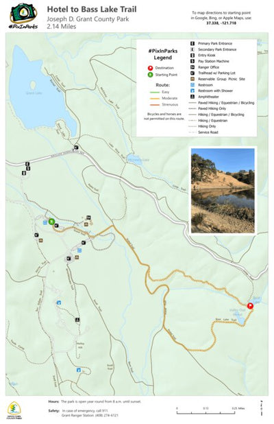 Santa Clara County Parks and Recreation PixInParks 2021 - Grant digital map
