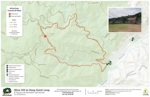 Santa Clara County Parks and Recreation PixInParks 2022 - Esp Almaden Quicksilver digital map