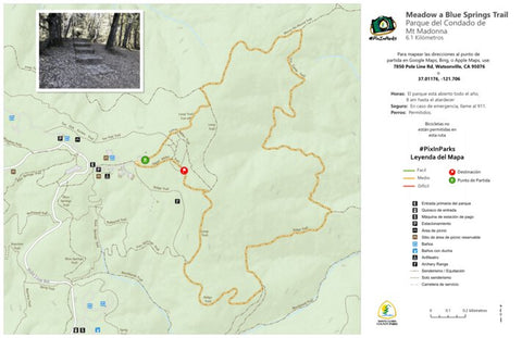 Santa Clara County Parks and Recreation PixInParks 2022 - Esp Mt Madonna digital map