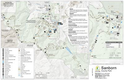 Sanborn County Park Guide Map Preview 1