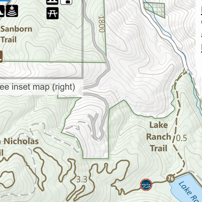 Sanborn County Park Guide Map Preview 2