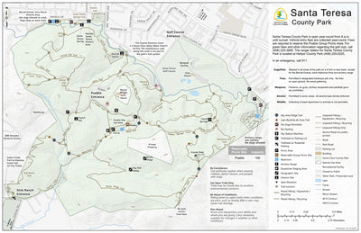 Santa Teresa County Park Guide Map Preview 1