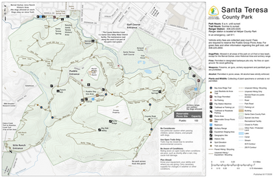 Santa Teresa County Park Guide Map Preview 1