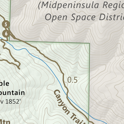 Upper Stevens Creek County Park Guide Map Preview 3