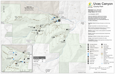 Uvas Canyon County Park Guide Map Preview 1