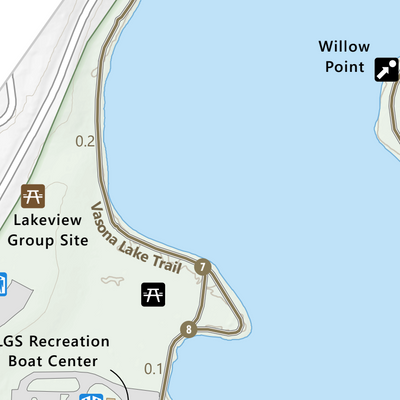 Vasona Lake County Park Guide Map Preview 2