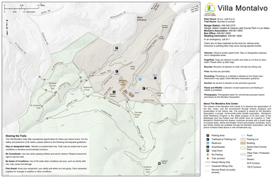 Villa Montalvo County Park Guide Map Preview 1