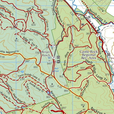 Save Mount Diablo Mount Diablo and Surrounding Parks - Mount Diablo Regional Trail Map bundle exclusive