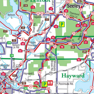 Sawyer County Snowmobile/ATV Map 2024-25 Preview 3