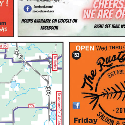 Sawyer County Snowmobile & ATV Alliance Sawyer County, WI ATV/UTV Trails and Routes digital map