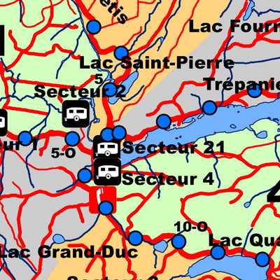 SB Géomatique Carte générale Pourvoirie de la Seigneurie du lac Métis digital map