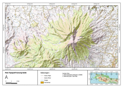 Peta Topografi Gunung Salak Preview 1