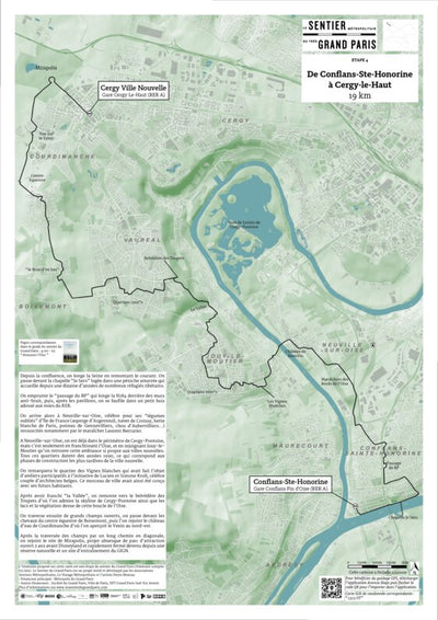 Sentiers Métropolitains Le Sentier du Grand Paris (Etape 04) : de Conflans à Cergy digital map