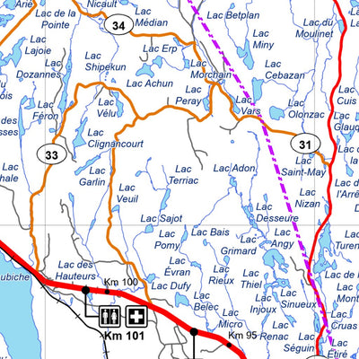 Réserve faunique Ashuapmushuan : Carte générale de chasse au petit gibier 2025 Preview 2