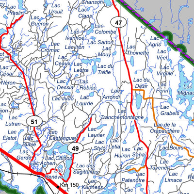 Réserve faunique Ashuapmushuan : Carte générale de chasse au petit gibier 2025 Preview 3