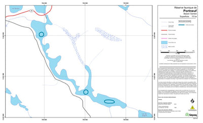 Sépaq Bassin Genest (Portneuf) digital map
