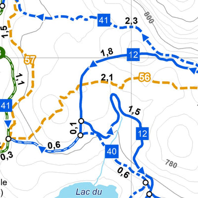Sépaq Camp Mercier - Carte des activités hivernales digital map