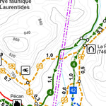 Sépaq Camp Mercier - Carte des activités hivernales digital map