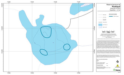 Sépaq Grand lac à l'Ours (Portneuf) digital map