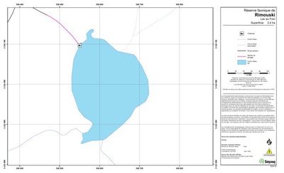 Sépaq Lac au Foin (Rimouski) digital map