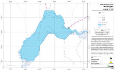 Sépaq Lac aux Cailloux (Laurentides) digital map