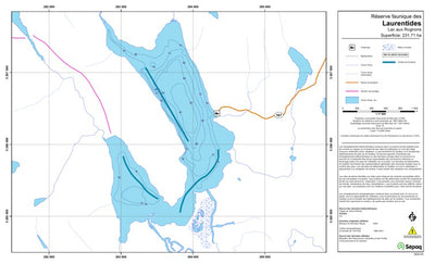 Sépaq Lac aux Rognons (Laurentides) digital map