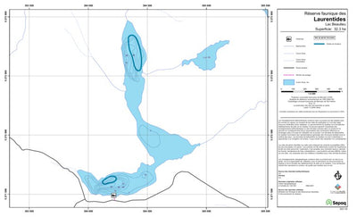 Sépaq Lac Beaulieu (Laurentides) digital map