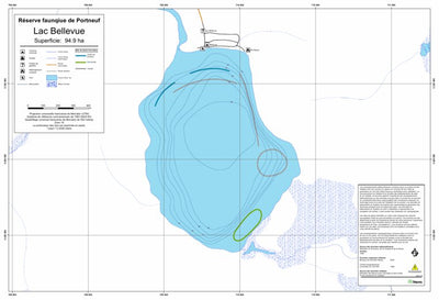 Sépaq Lac Bellevue (Portneuf) digital map