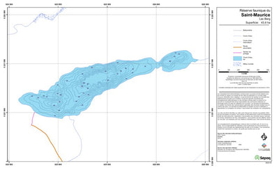 Sépaq Lac Berg (Saint-Maurice) digital map