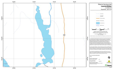 Sépaq Lac Bernard (Laurentides) digital map