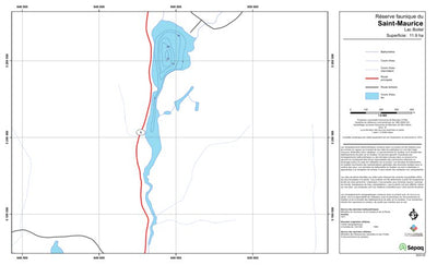 Sépaq Lac Boitel (Saint-Maurice) digital map