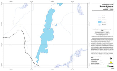 Sépaq Lac Bourasseau (Rouge-Matawin) digital map