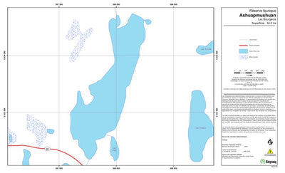 Sépaq Lac Bourgeois (Ashuapmushuan) digital map