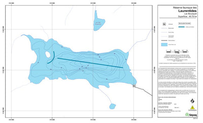 Sépaq Lac Bousquet (Laurentides) digital map