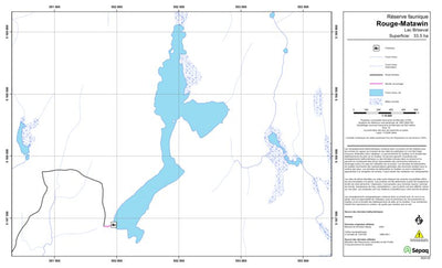 Sépaq Lac Briseval (Rouge-Matawin) digital map