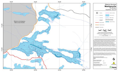 Sépaq Lac Brodeur (Mastigouche) digital map