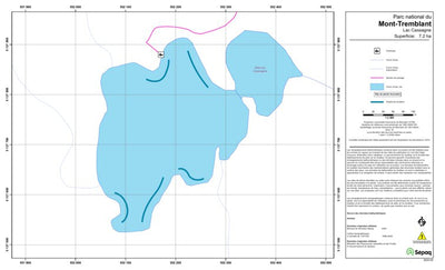 Sépaq Lac Cassagne (Mont-Tremblant) digital map