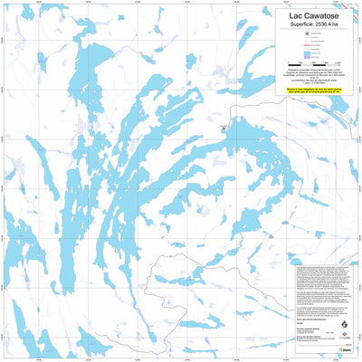 Sépaq Lac Cawatose (La Vérendrye) digital map
