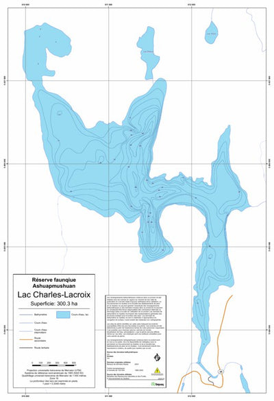 Sépaq Lac Charles-Lacroix (Ashuapmushuan) digital map