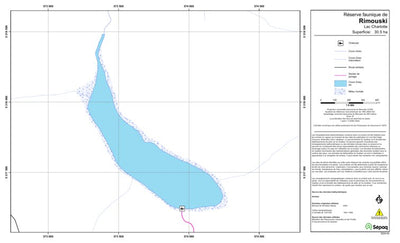 Sépaq Lac Charlotte (Rimouski) digital map