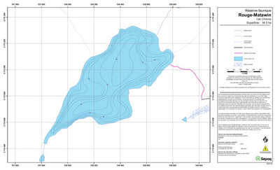Sépaq Lac Chavoy (Rouge-Matawin) digital map