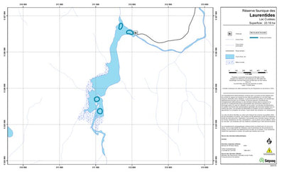 Sépaq Lac Custeau (Laurentides) digital map