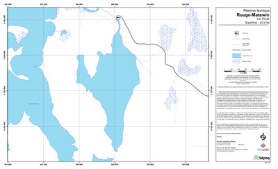 Sépaq Lac Daulé (Rouge-Matawin) digital map