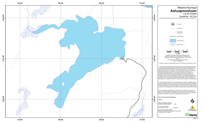 Sépaq Lac de l'Oseille (Ashuapmushuan) digital map